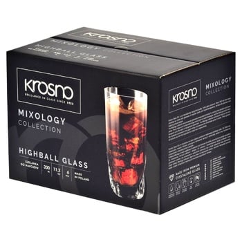 Krosno Mixology Long Drink Glass 330ml 6pcs - buy, prices for MegaMarket - photo 1