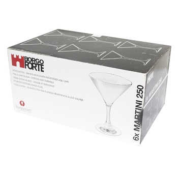 Borgonovo Calice Martini Glasses Set 6pc*250ml - buy, prices for - photo 1