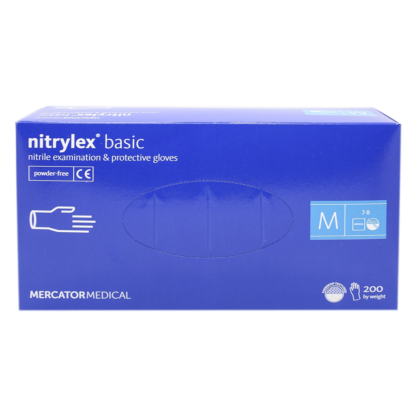 

Перчатки Pro Service Nitrilex нитриловые синие М 200шт