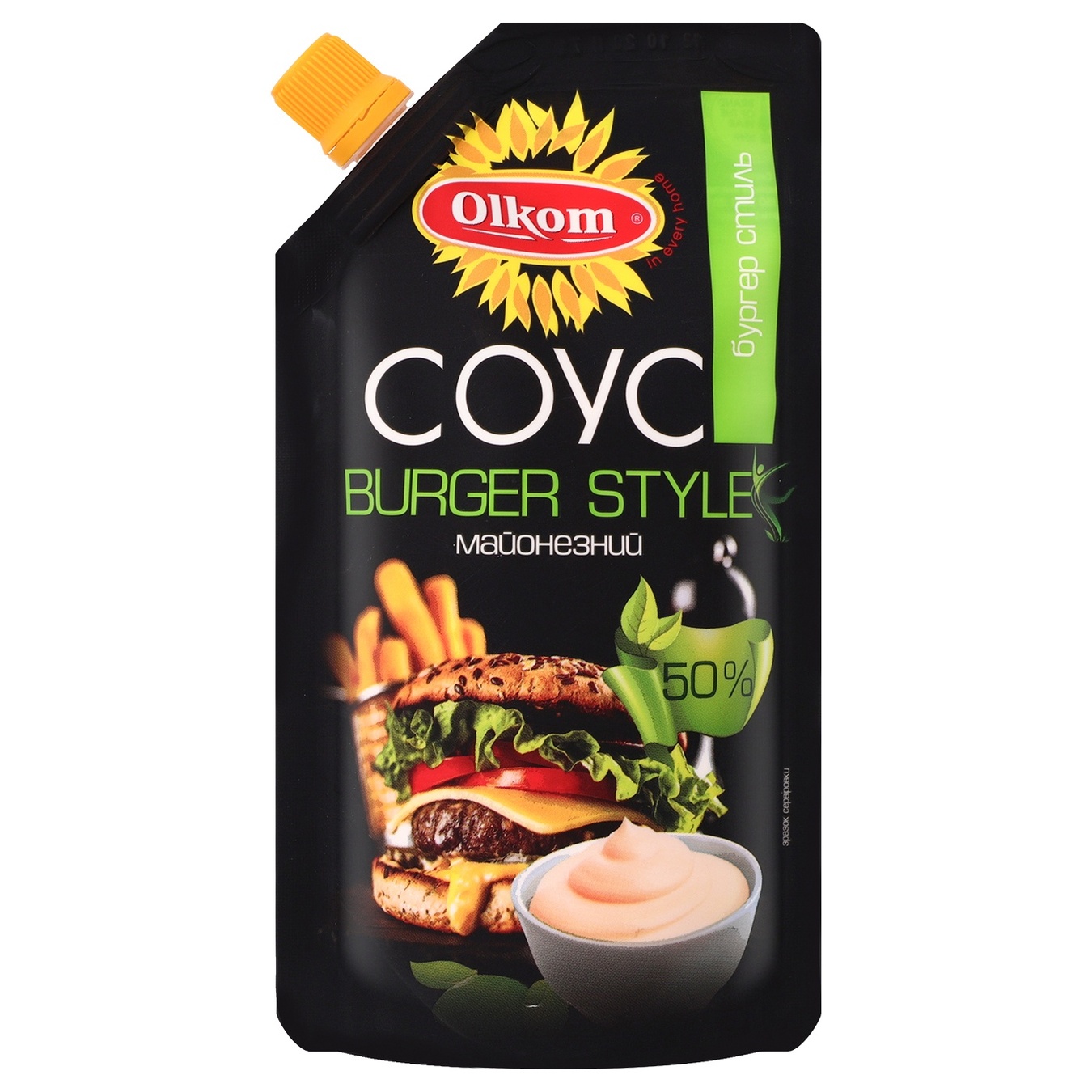 

Соус майонезный Olkom Burger Style 50% 180г