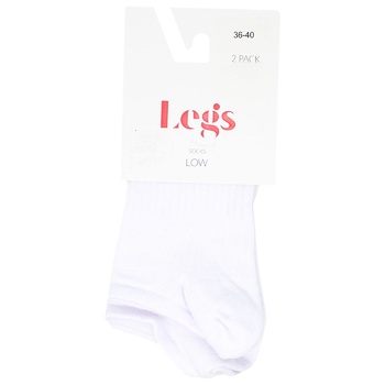Legs Socks Active Low 2 pairs White Women's Socks 36-40s - buy, prices for - photo 1