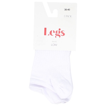 Legs Socks Active Low 2 pairs White Women's Socks 36-40s - buy, prices for Vostorg - photo 1