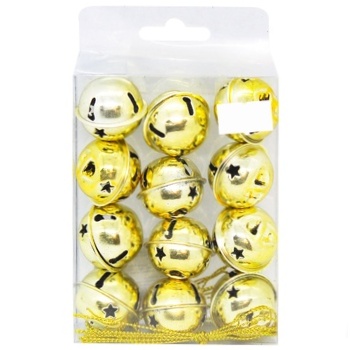 Metal Christmas Bells 3cm 12pcs - buy, prices for - photo 1