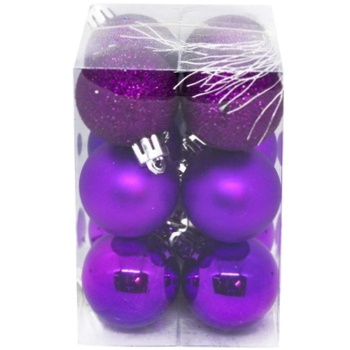 Set of New Year's Balls 3cm 12pcs SYQC-012241 - buy, prices for MegaMarket - photo 3