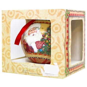 Santa Claus Gift Ball 7.5cm 1pc - buy, prices for MegaMarket - photo 1