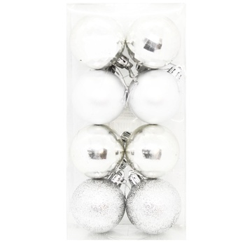Meloman Set of Christmas Balls 8pcs 5cm ARX02500-8 assortment - buy, prices for - photo 5