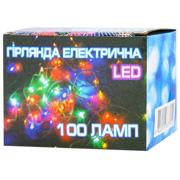 Гирлянда электрическая 100лмп 10м ART-LED100 - купить, цены на ULTRAMARKET - фото 1