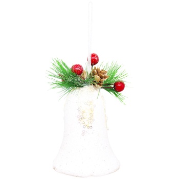 Stolyar Decoration Ball with Decor white 9cm HF17273 - buy, prices for - photo 1