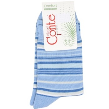 Conte Confort Women's Socks Cotton Terry s.23 024 blue 7C-47SP - buy, prices for ULTRAMARKET - photo 1