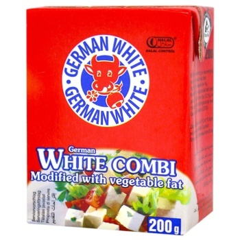 Сырный продукт German White Фета 38% 200г - купить, цены на МегаМаркет - фото 1