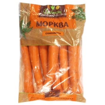 Морковь мытая Овочиста упаковка 1кг - купить, цены на Auchan - фото 1