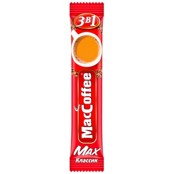 MacCoffee 3in1 Max Classic Instant Coffee Drink 16g - buy, prices for - photo 1