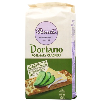 Bauli Doriano Cracker with Rosemary and Sea Salt 240g - buy, prices for ULTRAMARKET - photo 1