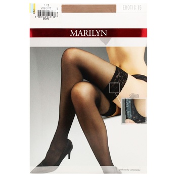 Чулки Marilyn Erotic 15den - купить, цены на ULTRAMARKET - фото 1