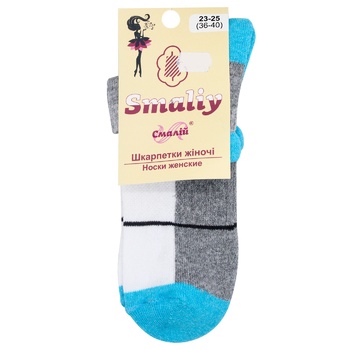 Smaliy Women's Socks s.23-25 Light Grey - buy, prices for ULTRAMARKET - photo 1