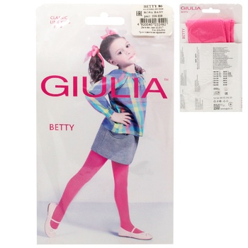 Giulia Betty Children's Tights 80den s.104/110 roza - buy, prices for - photo 1