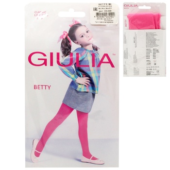 Колготки детские Giulia Betty 80den р.104/110 roza - купить, цены на ULTRAMARKET - фото 1