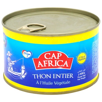 Тунец Cap Africa в растительном масле 400г - купить, цены на Auchan - фото 2