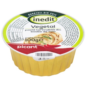 Inedit Soy Vegetarian Spicy Pate 100g - buy, prices for MegaMarket - photo 1