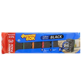 Freken Bock Maxima Black Sponges 8pcs - buy, prices for Auchan - photo 1