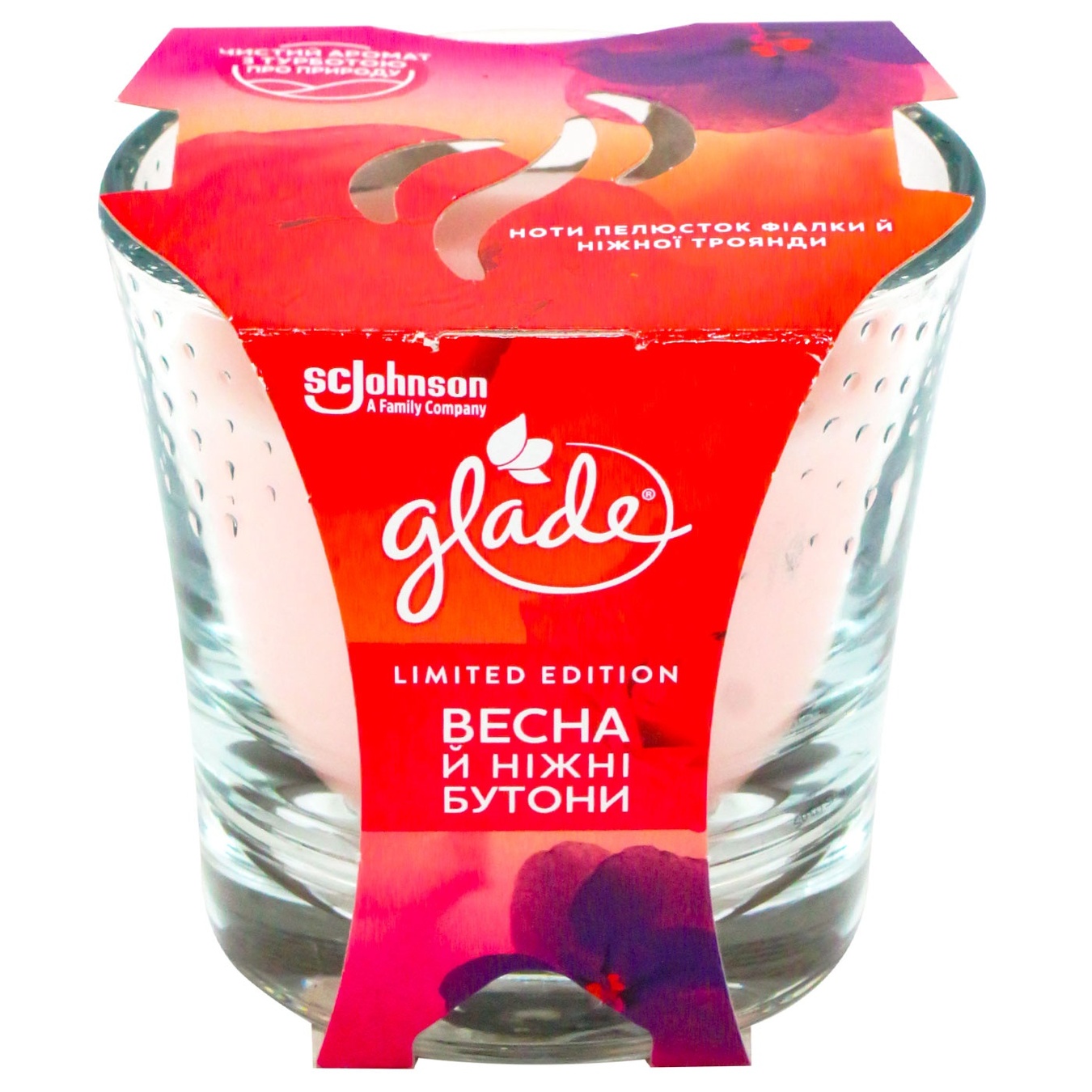 

Свечка ароматизированная Glade Весна и нежные бутоны 1шт
