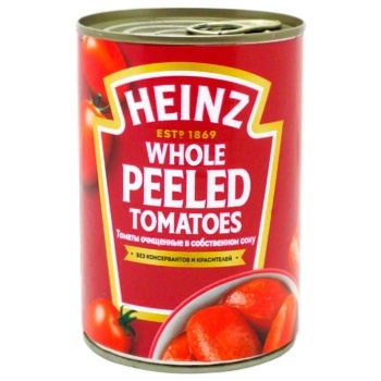 Heinz Whole Peeled Tomatoes 400g - buy, prices for NOVUS - photo 1