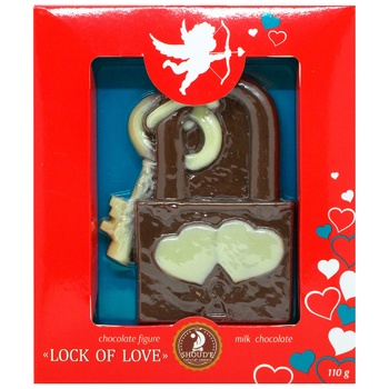 Шоколадная фигурка Shoud'e Lock of love 110г - купить, цены на ULTRAMARKET - фото 2