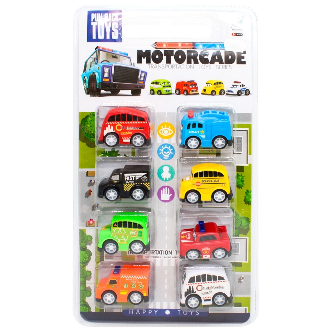 

Игровой набор Motorcade Машинки 8шт