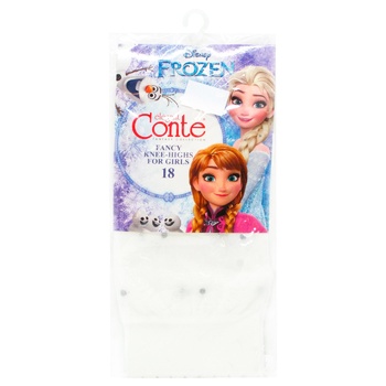 Conte Elegant Disney Women's Knee-Highs s.18 Bianco - buy, prices for - photo 1