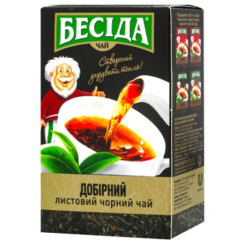 Чай черный Беседа Отборочный 80г - купить, цены на ULTRAMARKET - фото 1