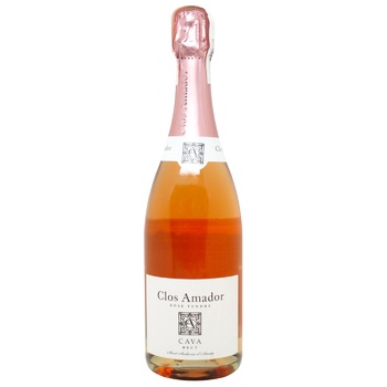 Вино ігристе Cava Clos Amador Tendre рожеве брют 11,5% 0,75л - купити, ціни на - фото 1