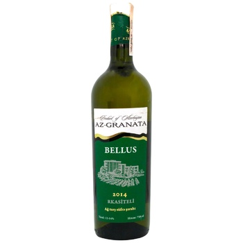 Az-Granata Bellus 2014 White Dry Wine 12-14% 0.75l - buy, prices for MegaMarket - photo 1