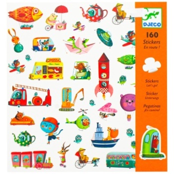 Djeco Set of Stickers Funny Transport - buy, prices for - photo 1