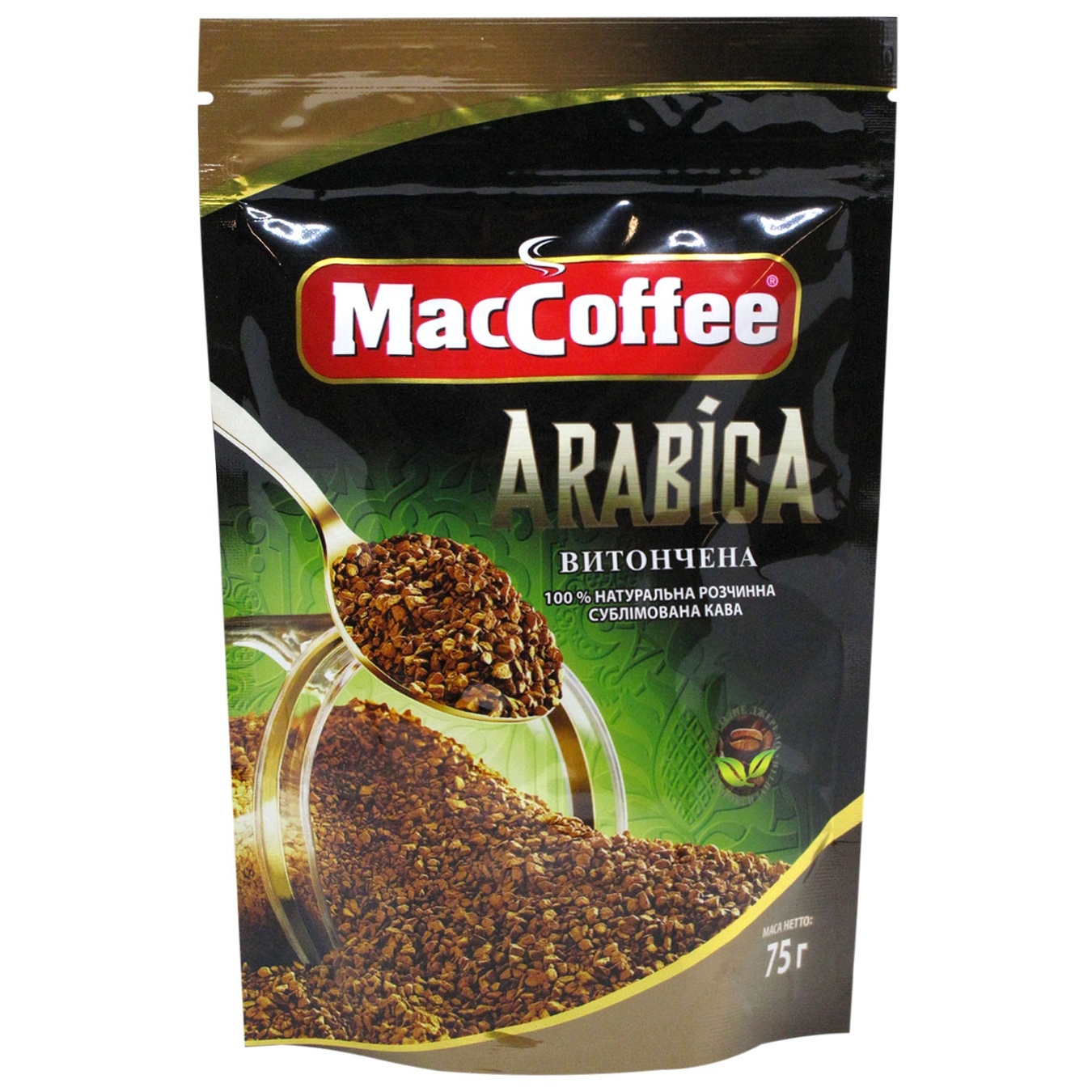 

Кофе MacCoffee Arabica натуральный растворимый сублимированный 75г