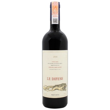 Вино Tenuta San Guido Le Difese красное сухое 14% 0,75л - купить, цены на - фото 1