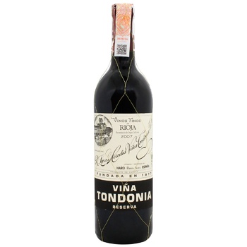 Вино Vina Tondonia Tinto Reserva красное сухое 13% 0,75л - купить, цены на - фото 1