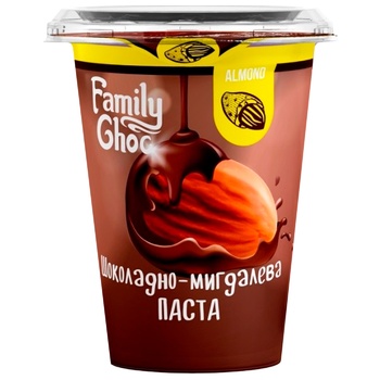 Паста Family Choc шоколадно-миндальная 400г - купить, цены на - фото 1