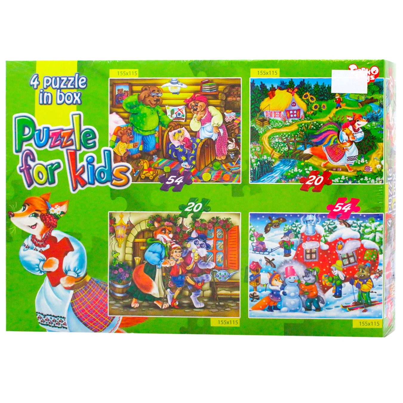 

Пазлы Danko Toys 4 в 1 в ассортименте