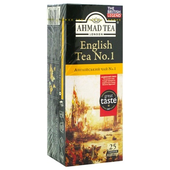 Чай черный Ahmad Tea Английский №1 2г*25шт - купить, цены на МегаМаркет - фото 1