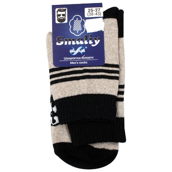 Smaliy Men's Socks s.25-27 coffee - buy, prices for MegaMarket - photo 1