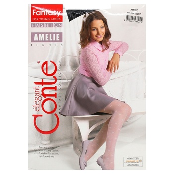 Колготи дитячі Conte Elegant Amelie р.158-164 неро - купити, ціни на - фото 1