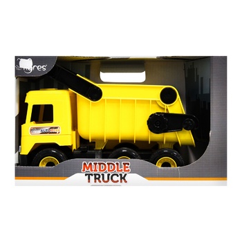 Tigres Middle Truck Yellow Dump Truck Toy - buy, prices for Auchan - photo 2