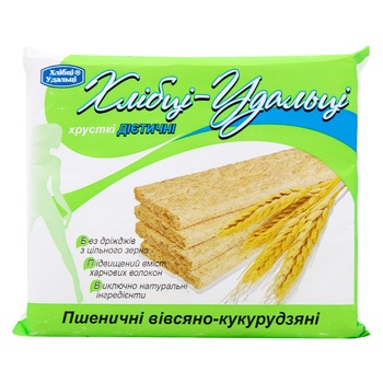 Khlibtsi Udaltsi Wheat-Oat-Corn Crispbread 100g - buy, prices for MegaMarket - photo 1