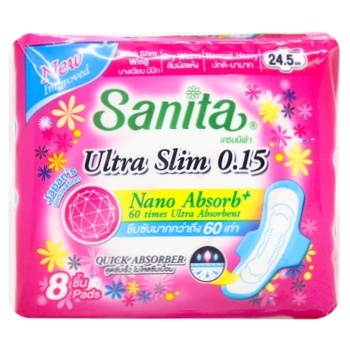 Прокладки Sanita Dry&Fit Ultra Slim Win 8шт - купити, ціни на - фото 2