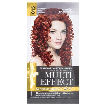 Joanna No.15 Fiery-Red Tinting Shampoo 35g - buy, prices for MegaMarket - photo 1