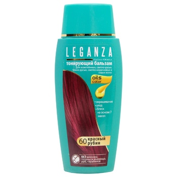 Leganza Toning Hair Balm 60 Red Ruby 150ml - buy, prices for ULTRAMARKET - photo 1