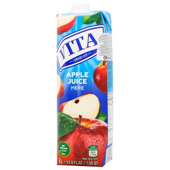 Vita Apple Juice 1l - buy, prices for Auchan - photo 1