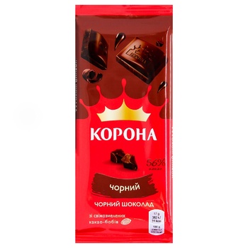 Шоколад чорний Корона 85г