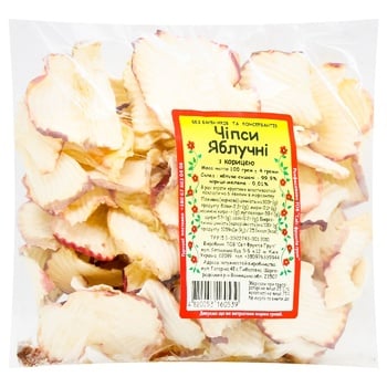 Svit Fruktyv Apple Chips with Cinnamon 100g - buy, prices for ULTRAMARKET - photo 1