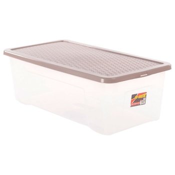 Intrigobox Plastic Box with Lid Under Bed 65l 80x40x26cm - buy, prices for MegaMarket - photo 1